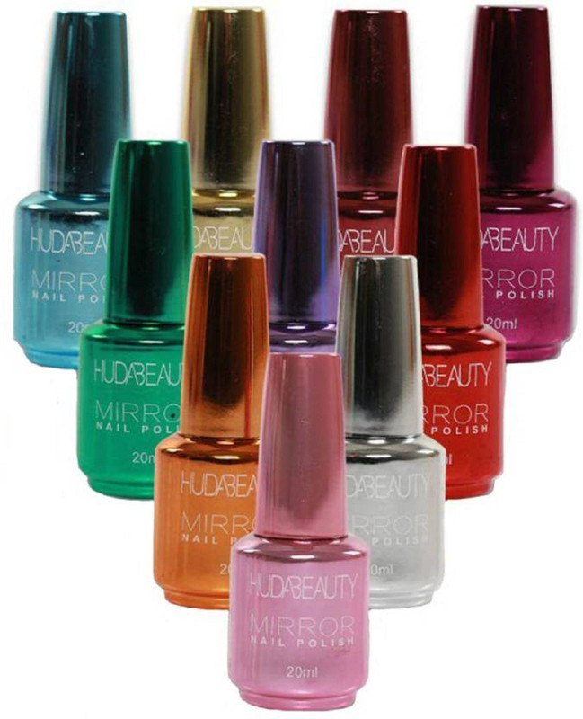 Buy huda mirror nail polish multi color(Pack of 10) Online at desertcartBAHRAIN Buy huda mirror nail polish multi color(Pack of 10) Online at desertcartBAHRAIN