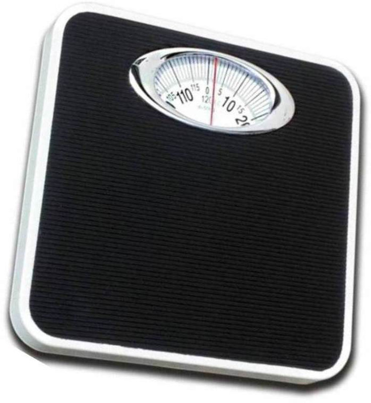 Rorian Virgo Analog Weight Machine, Capacity 120Kg Manual Mechanical Full Metal Body Analog Weighing Scale(Black)