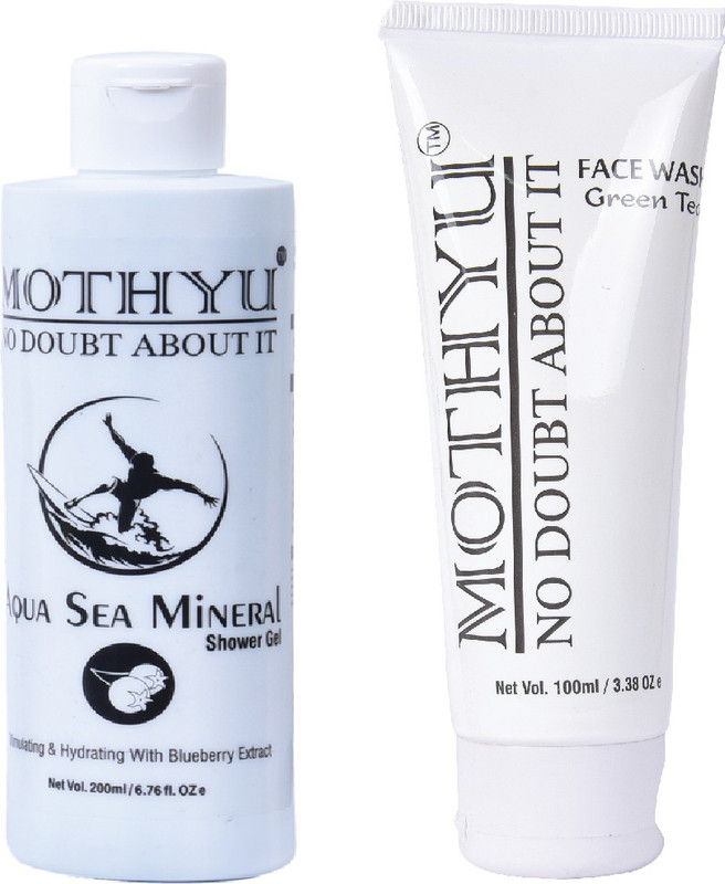 mothyu Aqua Shower Gel & Green Tea Facewash For Men & Women – 200ml & 100ml(2 Items in the set)