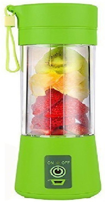 Buzon USB JUICE 200 Portable Electric Fruit Juicer Maker/Blender USB Rechargeable Mini Juicer 0 Juicer Mixer Grinder (Green, 1 Jar) 0 Juicer Mixer Grinder(Green, 1 Jar)