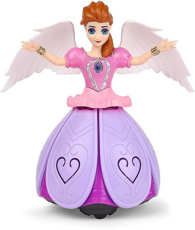Lattice Dancing Angel Girl Robot with Lights and Music(Multicolor)