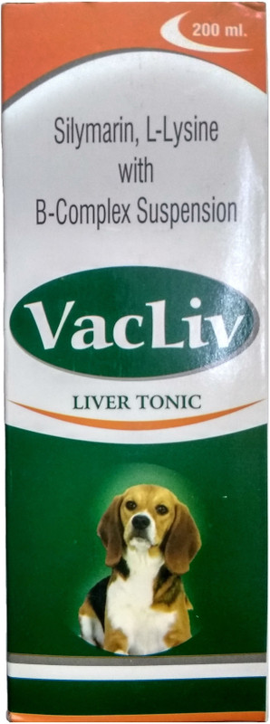 pawsitively Vacliv Liver Tonic 200 ML , silymarin , with B - Complex suspension for best immune system , liver problems , digestive problems Pet Health Supplements(200 ml)
