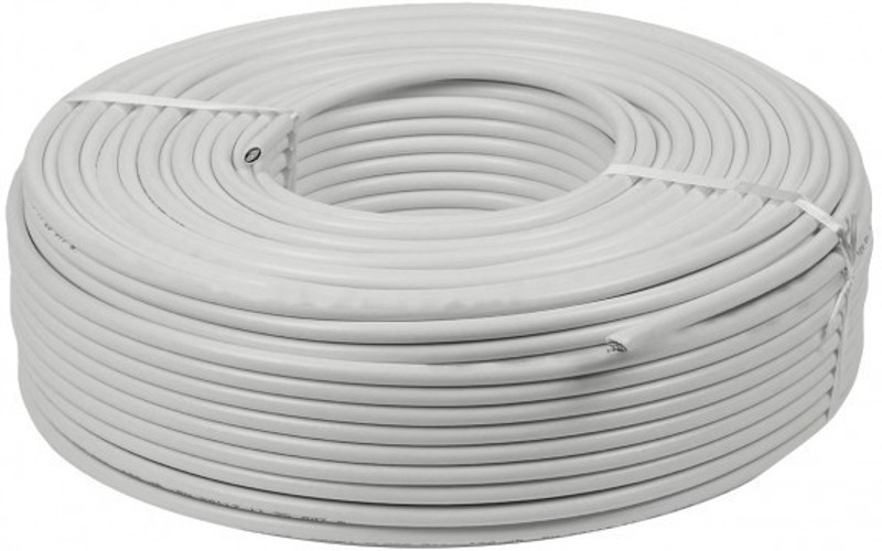 psas 3+1 CCTV Solid Copper Cable 90 Y White 262 ft. Wire(White)