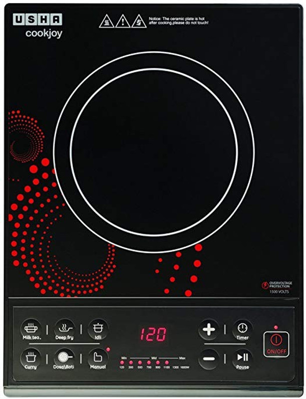 Usha 3636 Induction Cooktop(Multicolor, Touch Panel) Usha 3636 Induction Cooktop(Multicolor, Touch Panel)