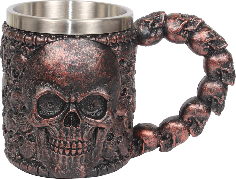 ambient kart Copper 3D SKULL PARTY MUG Stainless Steel Mug(300 ml)