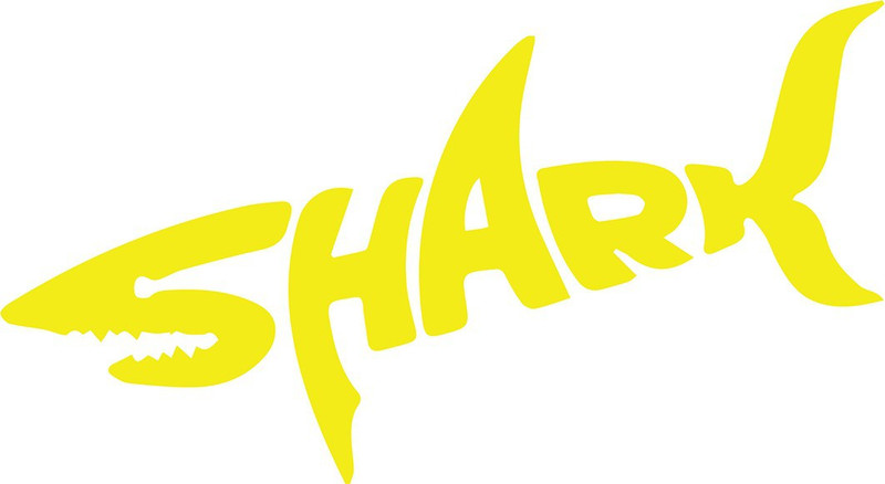 innoverainc Shark Yellow Normal Sticker for Bike and Car (6" by 1.5") Motorcycle Design Sticker(Pack of 1)