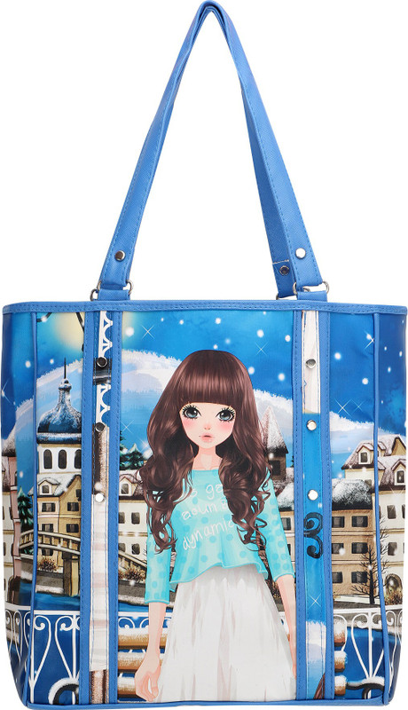 qooqle BLUE COLOR 3D DOLL GIRLS Waterproof Backpack(Blue, 10 L)