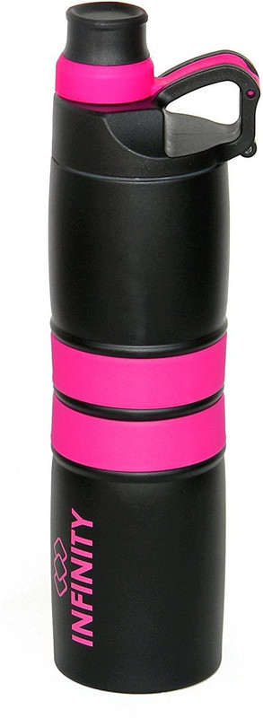 reptum decor infinity double wall isolated steel bottle, Vacuum Hot And Cold Water Bottle 750 ml Bottle(Pack of 1, Pink)