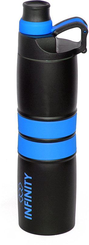 reptum decor infinity double wall isolated steel bottle, Vacuum Hot And Cold Water Bottle 750 ml Bottle(Pack of 1, Blue)