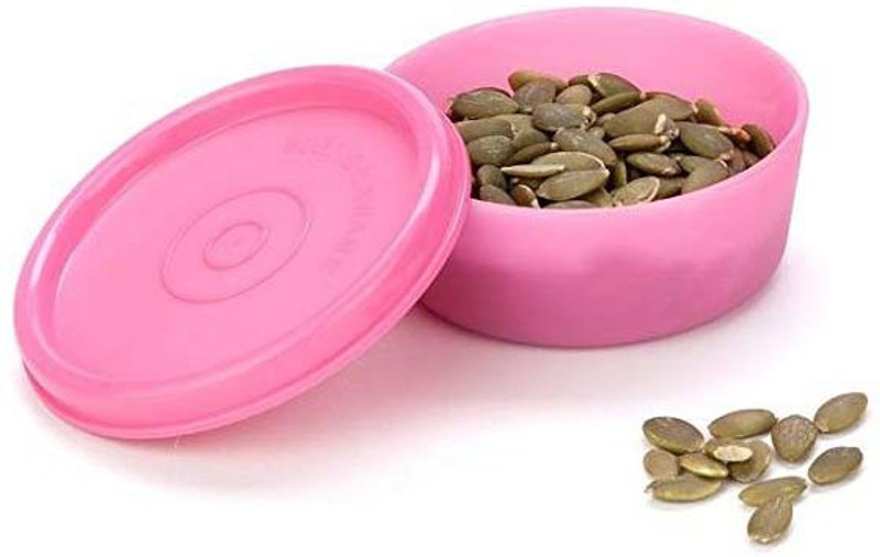 tapper ware Plastic Color Full tupperware Storage bowl set Plastic Storage Bowl(Pink, Pack of 1)