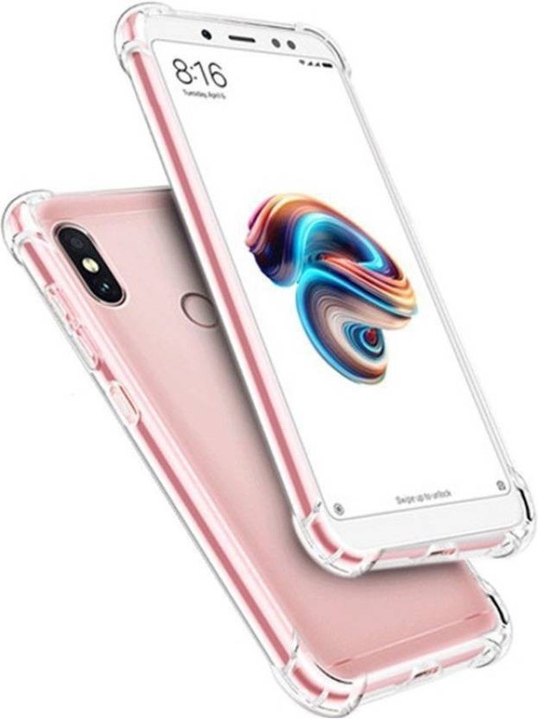 q one tech Back Cover for Mi Redmi Note 5 Pro(White, Transparent, Shock Proof)