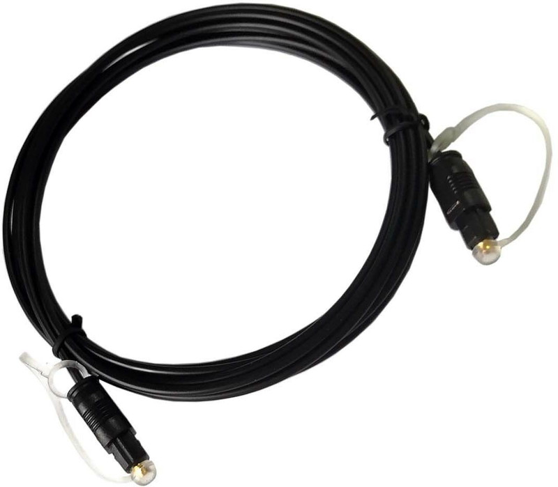 spincart Fiber Optical Cable 1.5 m Digital Optical Audio Cable - Toslink Cable Fiber Optic Cable for TV Home Theater Gaming Console(Compatible with Soundbar, Gaming Console, DVD, Black, One Cable)