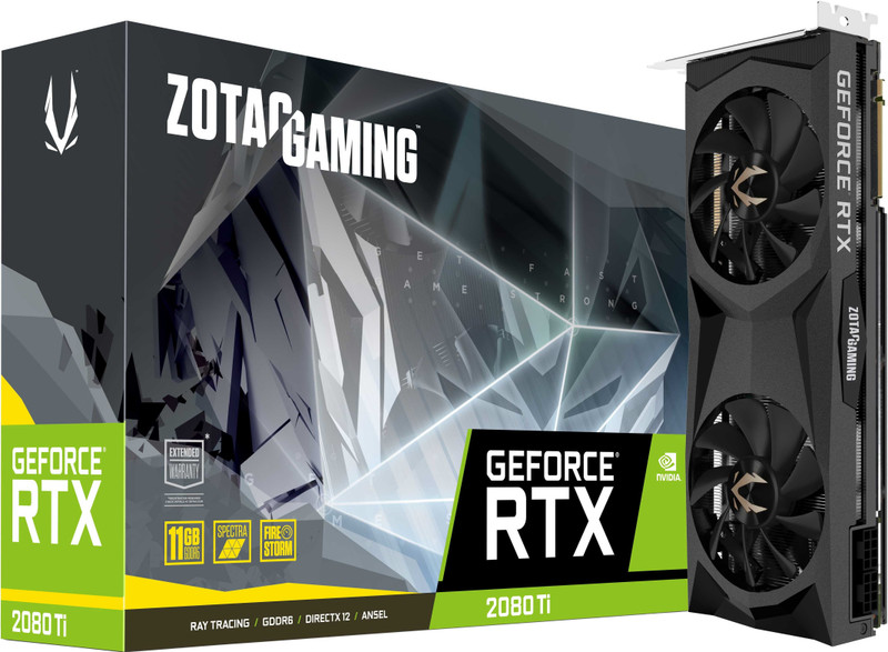 ZOTAC NVIDIA Gaming GeForce RTX 2080Ti Twin Fan 11 GB GDDR6 Graphics Card(Black)