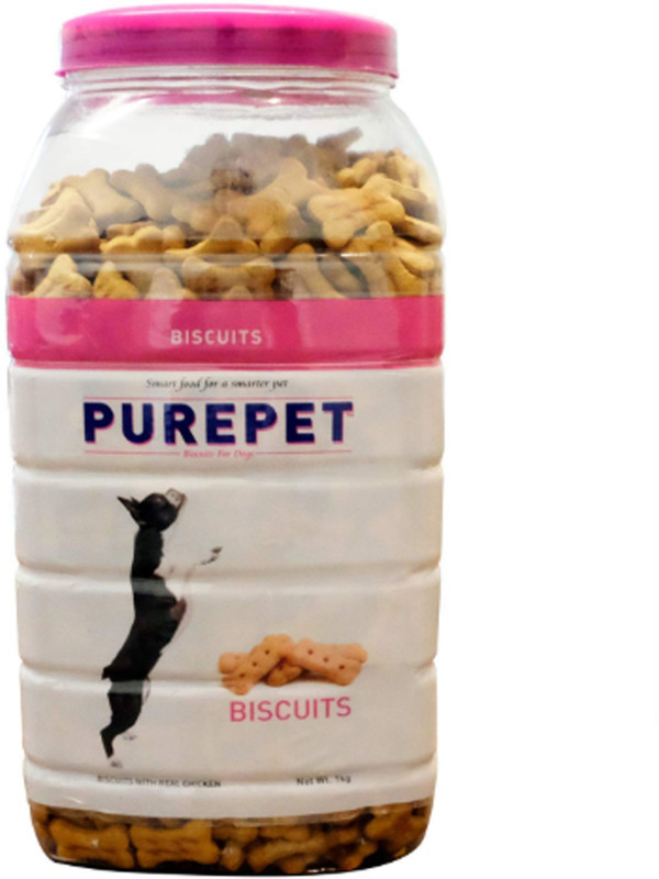 purepet Biscuits Mutton Flavor, Variety, 1 kg Dry Dog Food