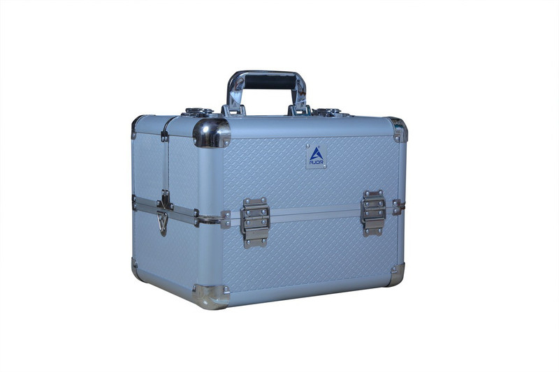 AJOR Galaxy PVC 29 cms Vanity Bridal Beauty Makeup Cosmetic Aluminium Case EDM Silver Makeup, Makeup & Jewelerry , Cosmetics, Beauty Vanity Box(Silver)