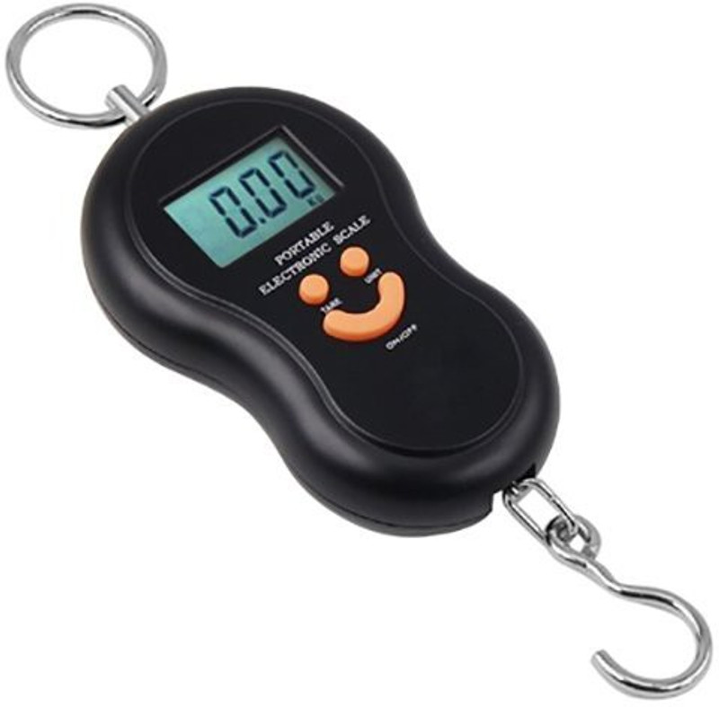 MOHAK 40kg Weight Capacity Battery Powered Electronic Portable Luggage Weighing Scale(Black)
