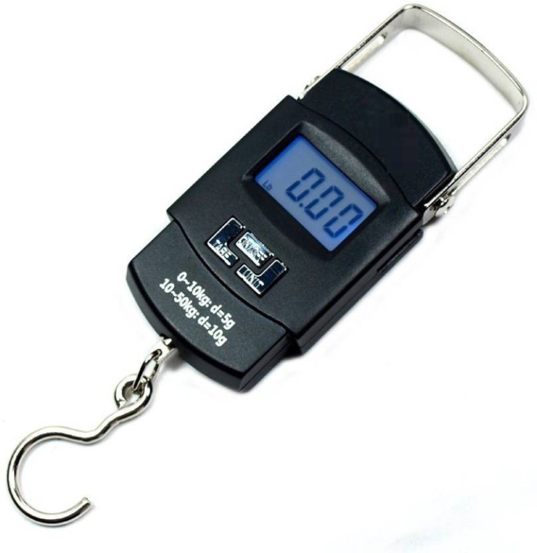 MOHAK Portable Electronic Balance Digital Fish Hook Hanging Scale Weighing Scale(Black)