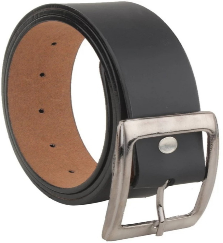 manan fashion Men Formal Black Artificial Leather Belt