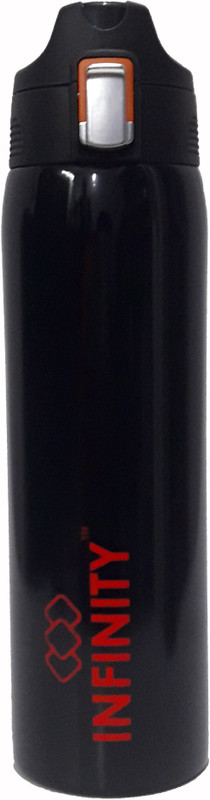 reptum decor infinity dazzle double wall isolated steel bottle, Vacuum Hot And Cold Water Bottle 750 ml Bottle(Pack of 1, Black)