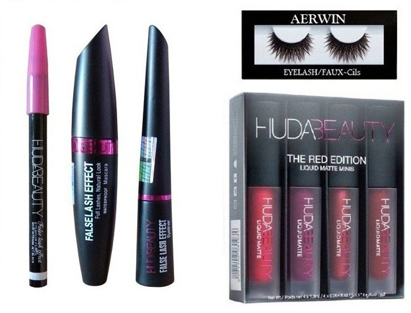 aerwin Eyelash And 3 In 1 And Red Edition(8 Items in the set)