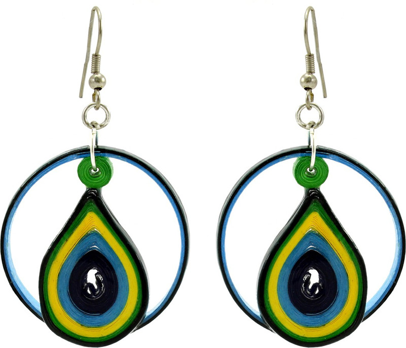 fashionly fancy multicolor Paper Water Resistant stylish antique Paper Drops & Danglers