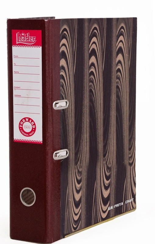 saipriya PAPER BOARD LEVER FILE RADO ORDINERY(Set Of 12, Brown)