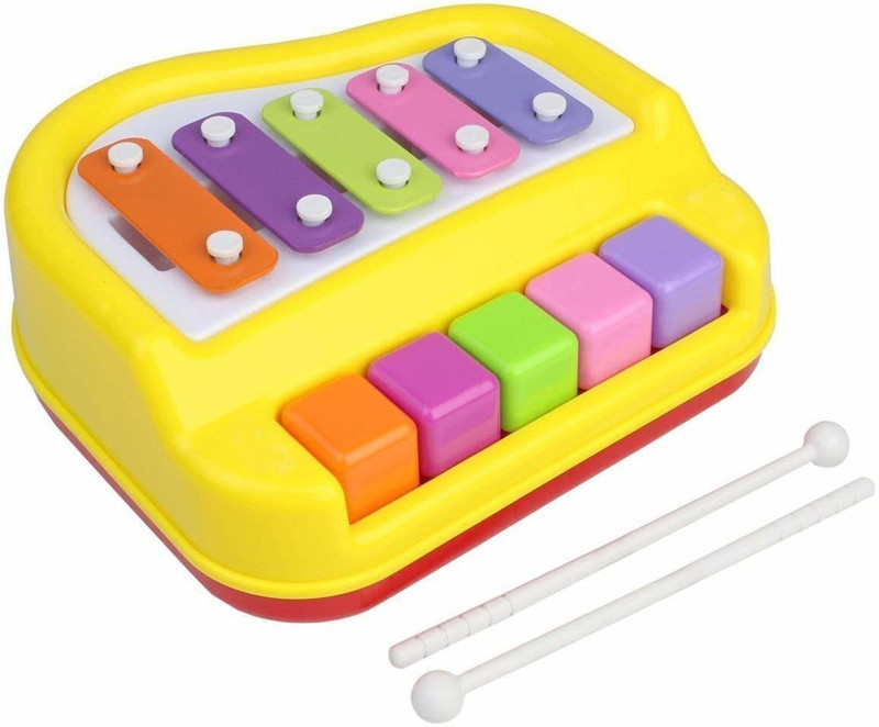 yatri Musical Xylophone and Piano, Non Toxic, Non-Battery for Kids & Toddlers(Multicolor)
