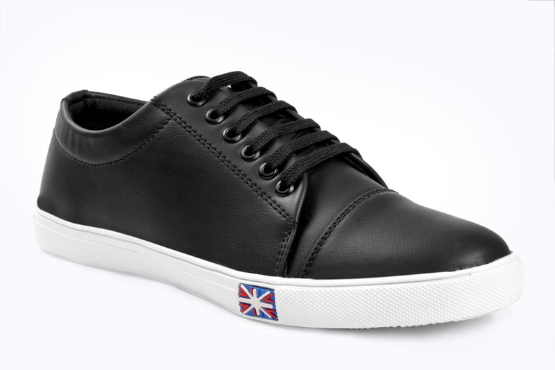 shoeniverse Sneakers For Men(Black)