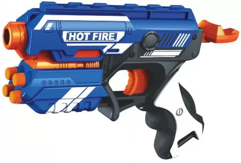 blaze storm Gun stylish look good quality with soft bullet gun(Blue)
