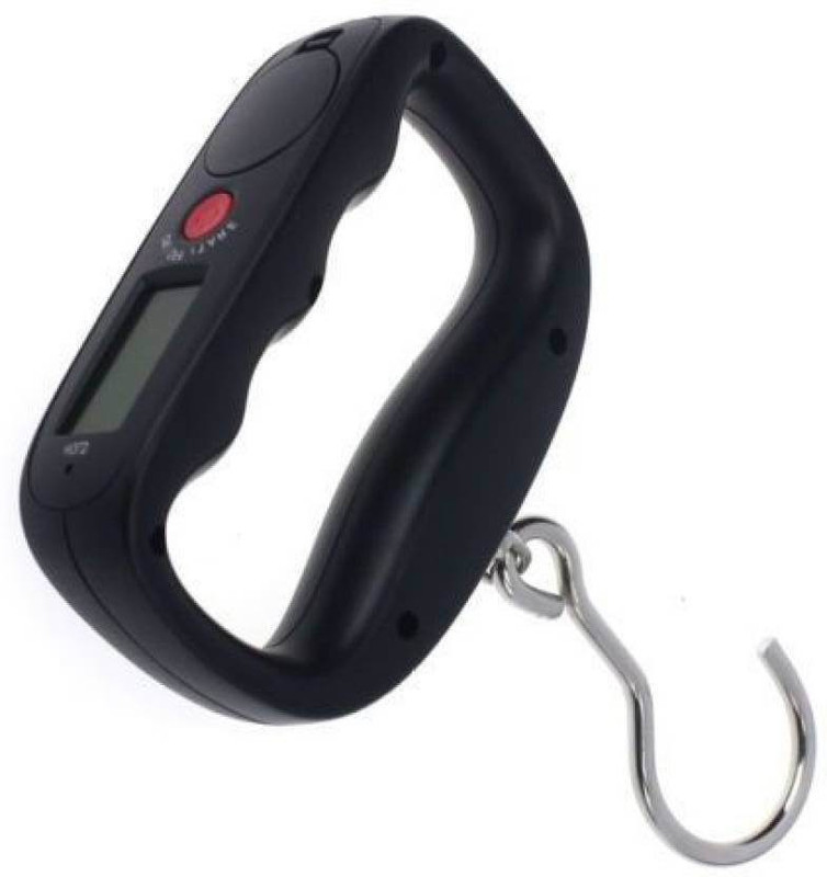 Rorian Luggage Weight Machine Digital 50Kg Baggage/ Cylinder Etc Hanging Weighing Scale(Black)