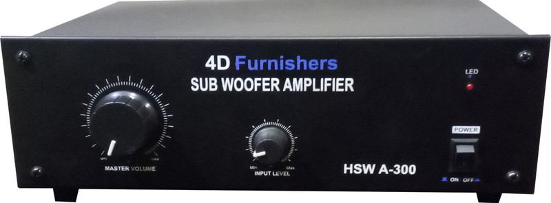 4D Furnishers HSWA-300 220 W AV Power Amplifier(Black)