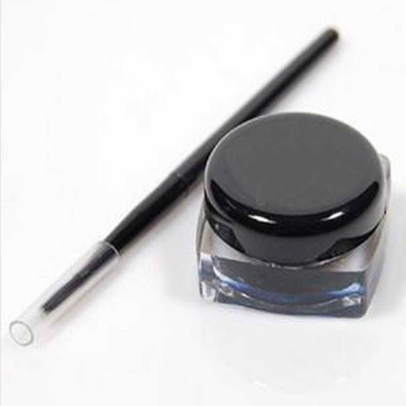 spirea collection PROFESSIONAL LONG LASTING SMOOTH GEL EYELINER (BLACK) WITH BRUSH 3.3 g(BLACK)