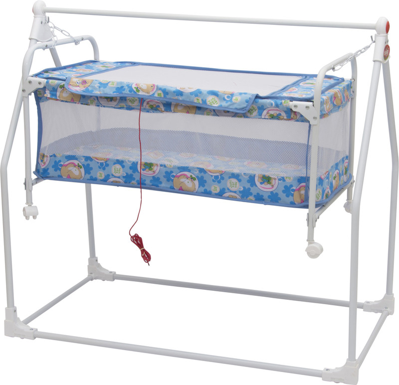 sndp Comfort Nest Foldable Detachable Hanging Cradle with Mosquito Protection(Blue)
