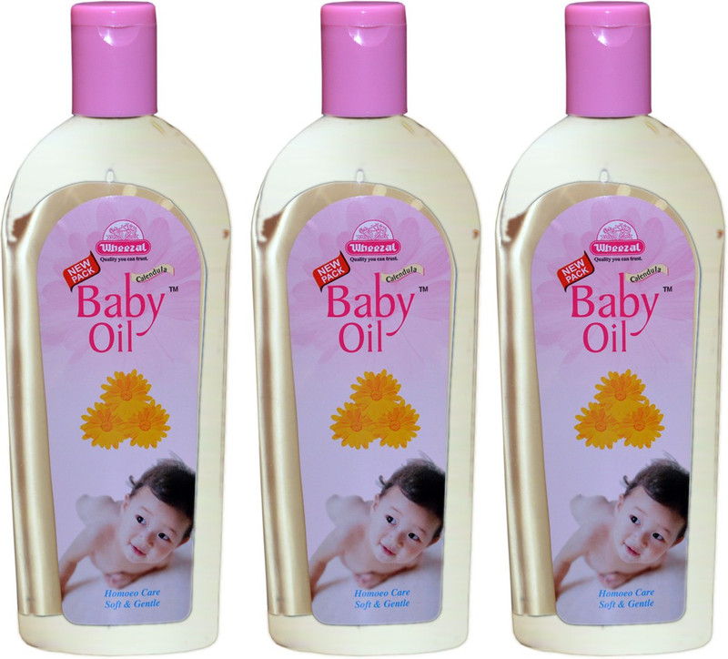 WHEEZAL BABY MASSAGE OIL(PACK OF 3)(600 ml)