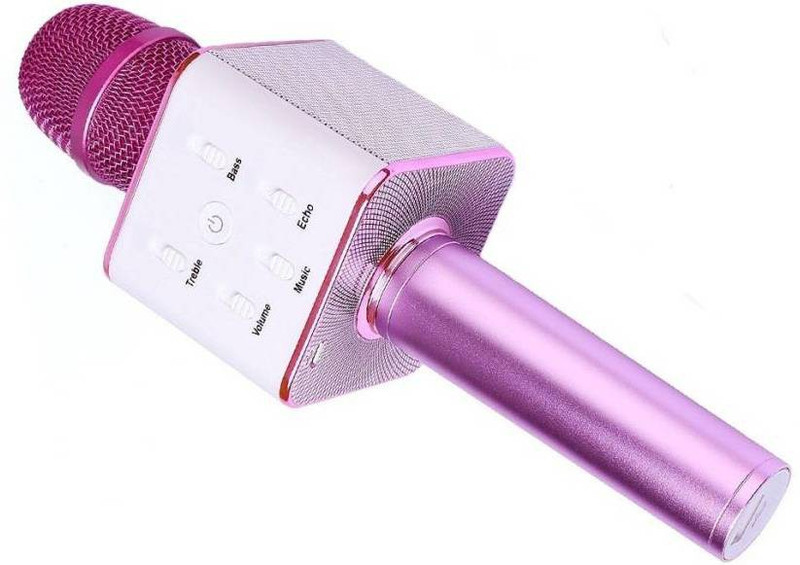 welrock Portable Multi-function Wireless Bluetooth Karaoke Microphone with Bluetooth Speaker for iOS and All Smartphone, Laptops and more Microphone