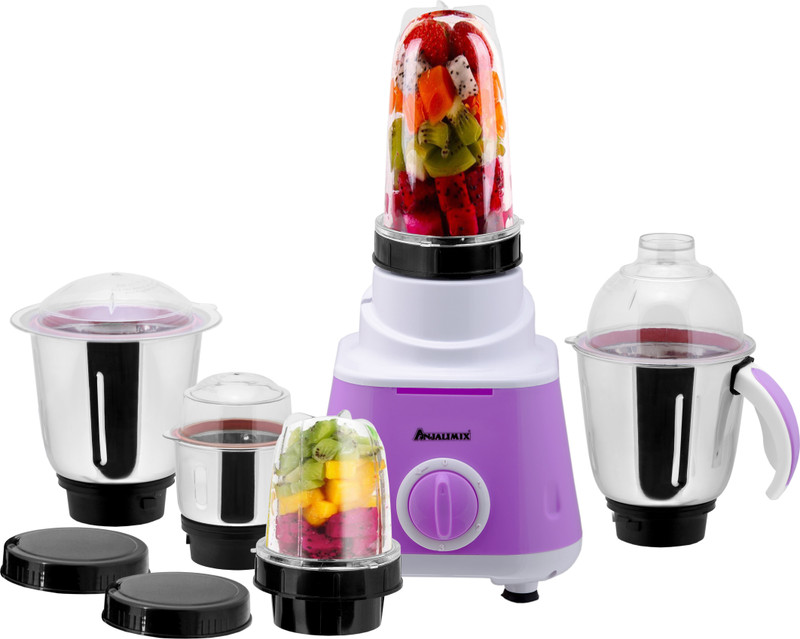 Anjalimix OMG Smoothie Maker cum Mixer Grinder with 5 Jars 600 Juicer Mixer Grinder(Voilet, 5 Jars)