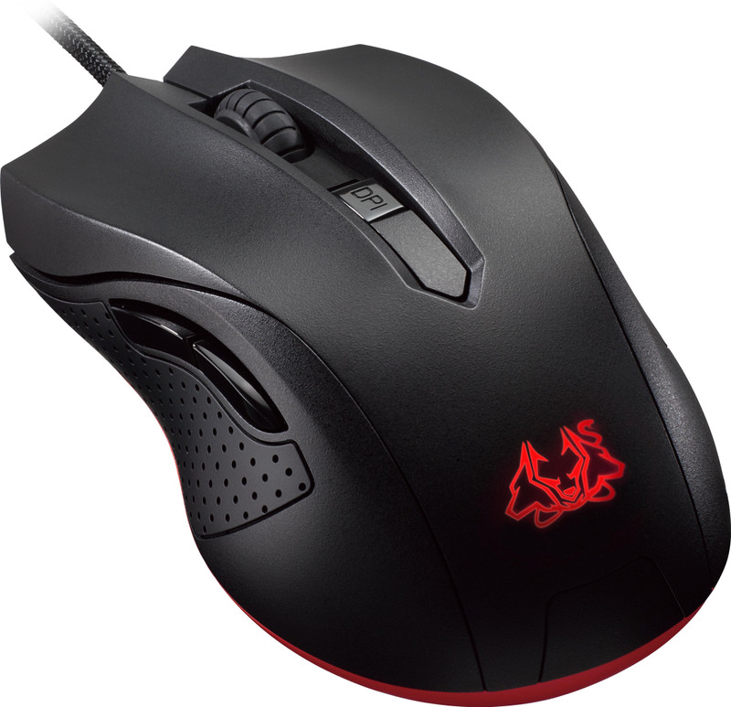 Asus Cerberus Mouse Wired Optical Gaming Mouse(USB 2.0, Black)