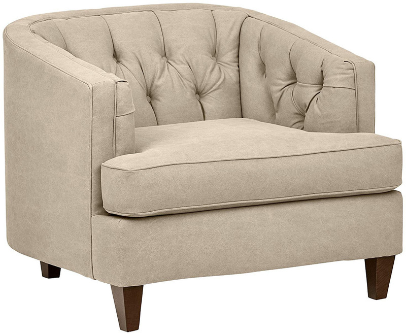 Buy LAKDIThe Furniture Co. fully cushioned One Seater Velvet Fabric