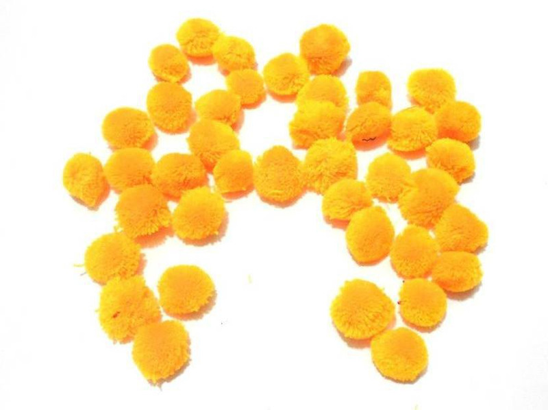 devine YELLOW POM POM BALLS