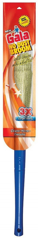 gala broom gala broom Plastic Dry Broom(Blue, Pack of 3)