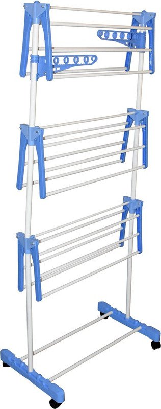 shp soni MOST RELIABLE POWDER COATED PURE CARBON STEEL CLOTH Carbon Steel Floor Cloth Dryer Stand(Multicolor)