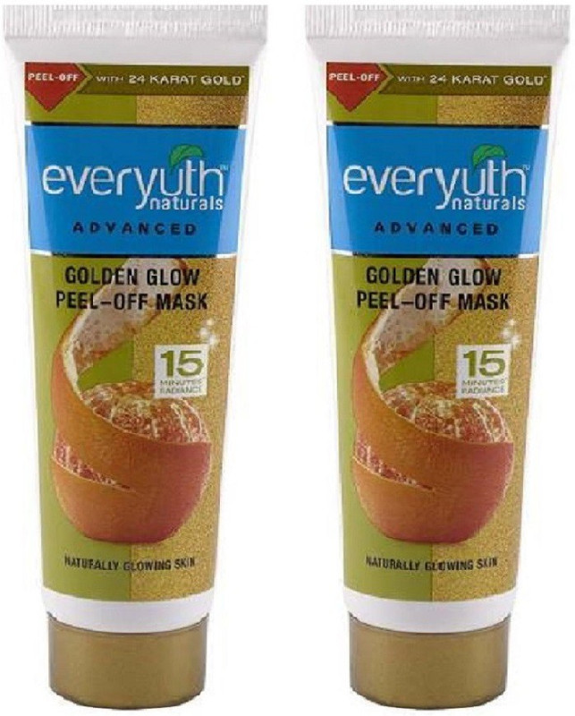 everyuth NATURALS Golden Glow Peel-Off Mask 90g x 2 Combo of 2 (180 g)(180 ml)