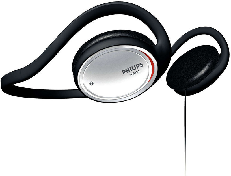 Philips ShS 390/98 Wired Headphone(Black, Over the Ear)