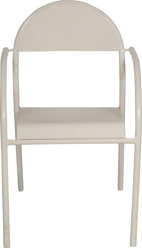 kozy corner Metal Outdoor Chair(Finish Color - White)