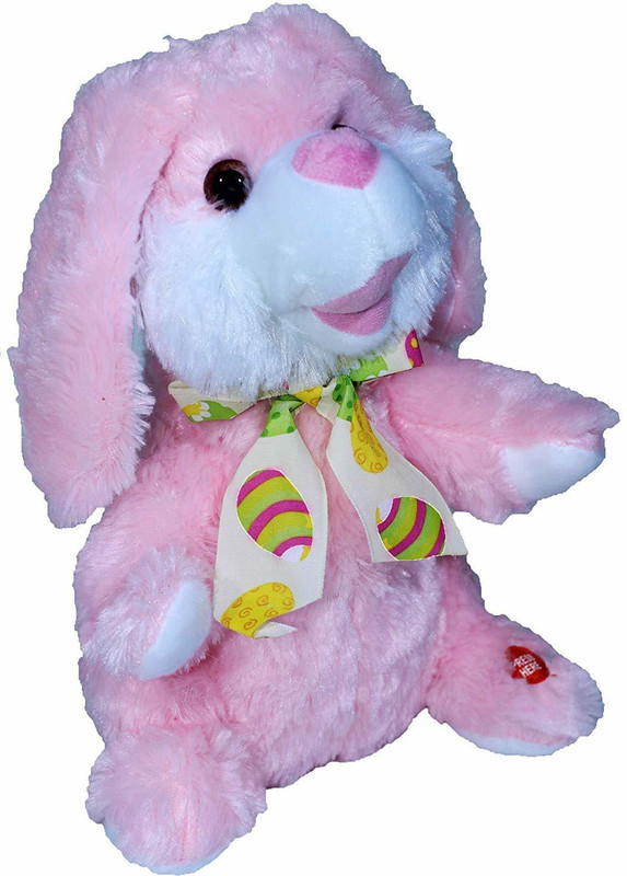 yatri Funny Teddy Dancing & Singing Plush Rabbit Music Soft Toy Rabbit Ears Hands Moves Up Down(Multicolor)
