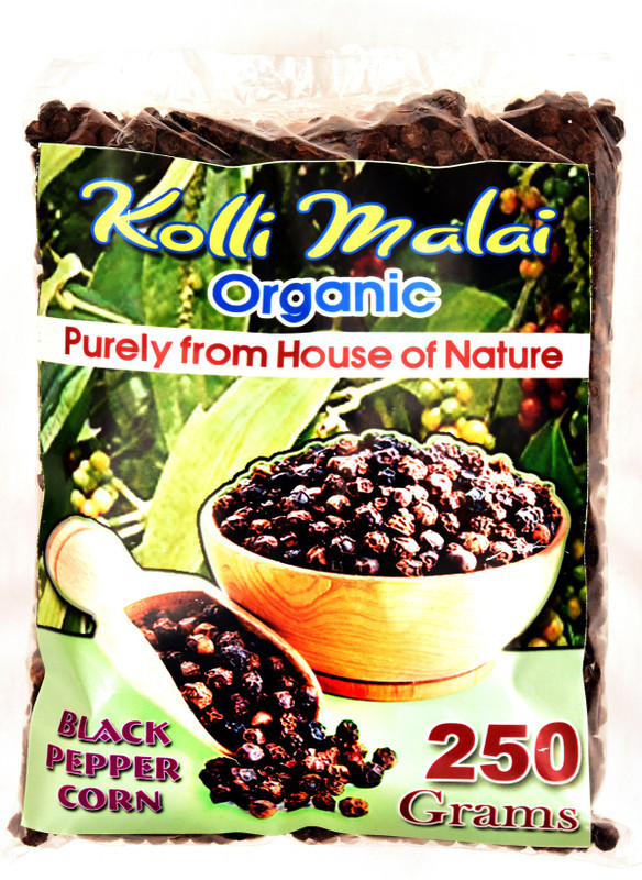 kollimalai organic spice black pepper(250 g)