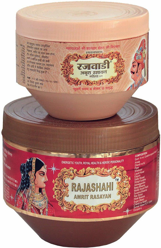 unjha Rajashahi Amrut Rasayan Chyawanprash 825 Gm - 425 Gm Rajwadi Amrut Rasayan Gold(1250 g)