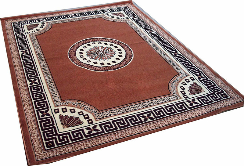 as handloom Beige Acrylic Carpet(180 cm  X 235 cm)