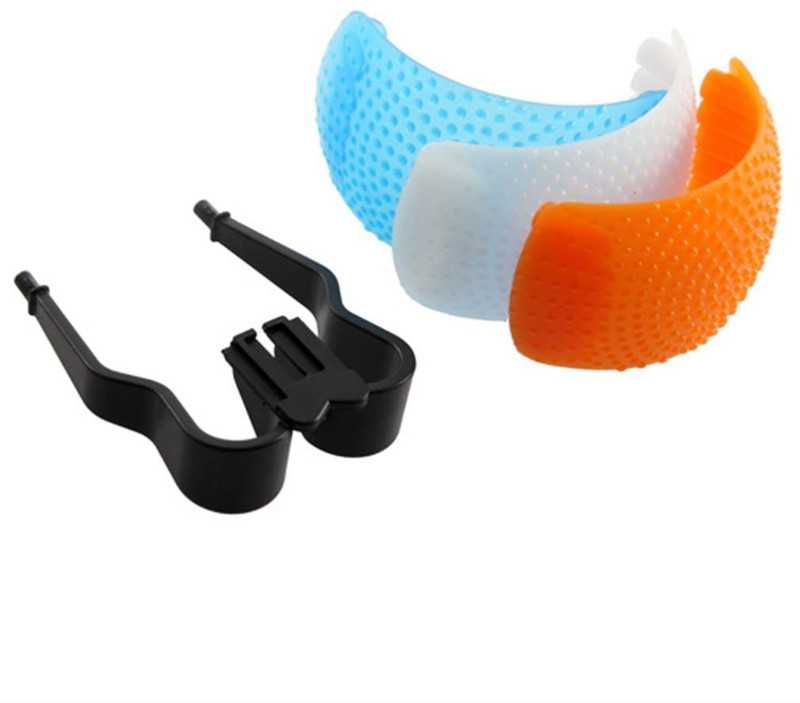 SHOPEE 3 Color Pop Up Hot-Shoe Flash Diffuser Set for DSLR Cameras (CANON, NIKON) FLASH Diffuser(Multicolor)