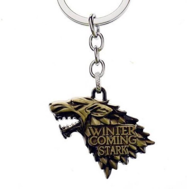 macro Winter is coming wolf keychain Key Chain